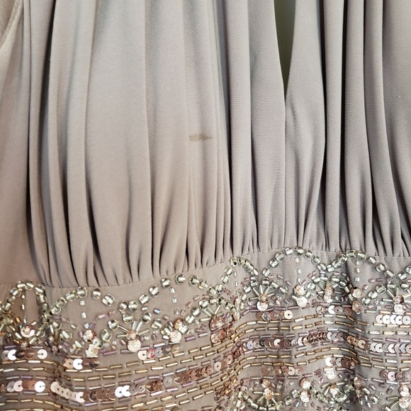 Mauve Formal Gown with Beading - Picture 4 of 5